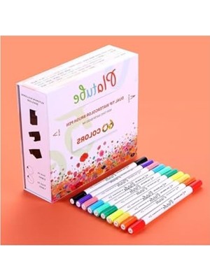 MarkEntegra 60'lı Çift Taraflı Brush Pen Kalem Seti - Boyama ve Eskiz Için