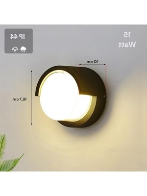 MarkEntegra 15W Modern LED Aplik, Iç ve Dış Mekan Kullanımı Için
