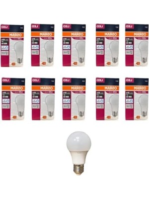 MarkEntegra 8.5 Watt LED Ampul - 6500K Beyaz Işık, 10 Adet