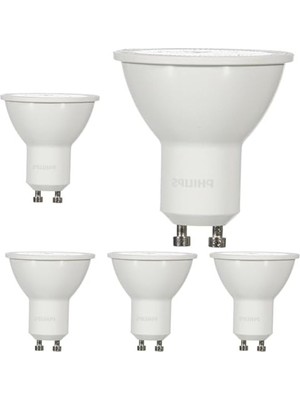 MarkEntegra 5'li Paket 50W GU10 LED Spot Ampul, 4000K Gün Işığı Renk