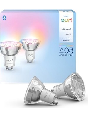 MarkEntegra Renkli Akıllı Spot Ampul, 4.7W GU10, 345 Lumen, 2'li Paket