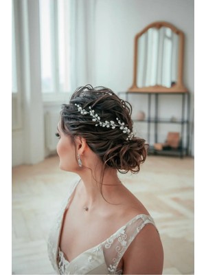 Kristal Damla Gelin Saç Aksesuarı Gelin Tokası Kristal Gelin Saç Model