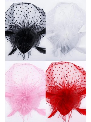 Vualet Puanlı Nikâh Şapkası, Puantiyeli Gelin Şapkası, Nikâh Kep, Vualet Gelin Şapkası