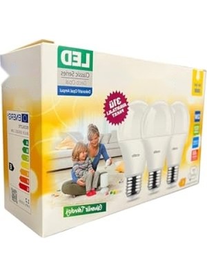 MarkEntegra 12W LED Ampul, 3'lü Paket, 1521 Lümen, E27 Duy