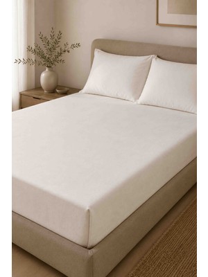 Luvis Store %100 Pamuk Patiska Çarşaf Seti | Lastiksiz Düz Çarşaf & Yastık Kılıfı
