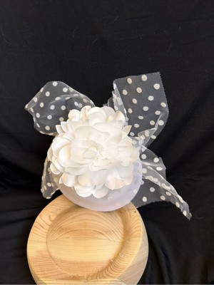 Nikâh Şapkası Beyaz Fascinator Vualet Gelin Şapkası Nikâh Şapkası Kokteyl Parti Düğün Nişan Söz Kına Kadın Aksesuarı