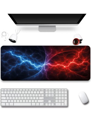 Sonictouch Klavye Mousepad 40X90CM Dikişsiz Pürüzsüz Sıvı Geçirmez Kaymaz Taban Elementlerin Savaşı