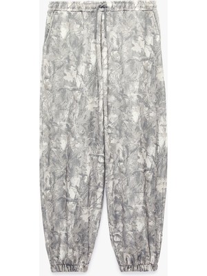Koton Beli Bağcıklı Cepli Soyut Baskılı Rahat Kalıp Balon Fit Jogger Eşofman Altı
