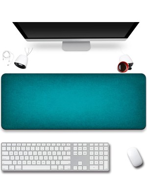 Sonictouch Klavye Mousepad 40X90CM Dikişsiz Pürüzsüz Sıvı Geçirmez Kaymaz Taban Yeşil Aura