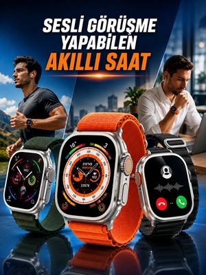 Ankaverse Yeni Nesil Akıllı Saat Nabız Ölçer Sağlık Ölçer ve Kalori Ölçer Uyku Takibi Nfc Özelliği