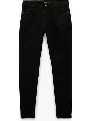 Koton Pamuklu Normal Bel Cepli Skinny Push Up Denim Pantolon - Skinny Push Up Fit Jean