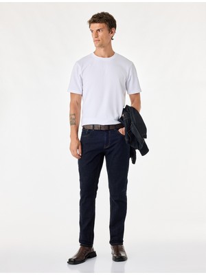 Koton Normal Bel Cepli Pamuklu Slim Fit Jean Pantolon - Slim Fit Jeans