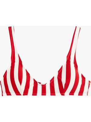 Koton Koton x Şahika Ercümen - Çizgili Bralet Bikini Üstü