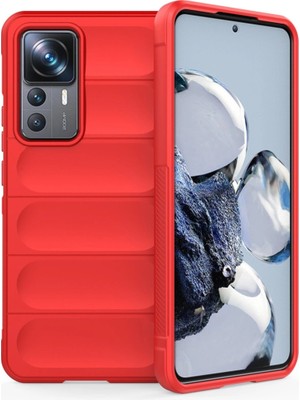 Magicool Xiaomi Mi 12T Pro Kılıf Optimum Silikon - Kırmızı