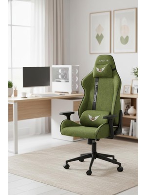 Breeze Brz Oyuncu Koltuğu Nefes Alabilir Kumaş Ergonomik Gaming Koltuk (Yeşil)