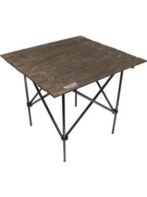 Gray Wolf Katlanabilir Kamp Masası, Ahşap Tablalı, Çantalı | Taşıma Çantalı, Ahşap Tabla,