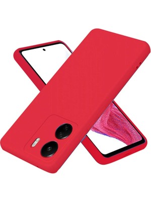 Magicool Xiaomi Redmi 13C Kılıf First Silikon - Kırmızı