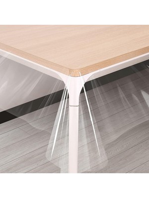 0.50MM | Şeffaf Pvc Masa ve Masa Örtüsü Koruyucu | Ince Masa Pedi | Şeffaf Muşamba | Asetat �
