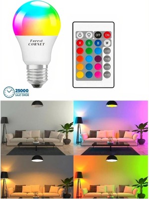 Rgb Ampul Kumandalı 9W