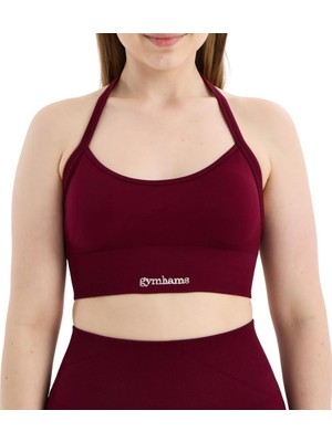 Drop Halter Yaka Seamless Spor Sütyeni - Esnek Soft Yoga/pilates/fitness Üstü