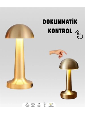 İlk El Grup USB Şarjlı Dokunmatik LED Masa Lambası – 3 Renk Modu & Dimmer