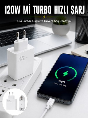 Shopwave 120W Şarj Aleti Type-C Uyumlu Turbo Şarj Aleti Yeni Nesil