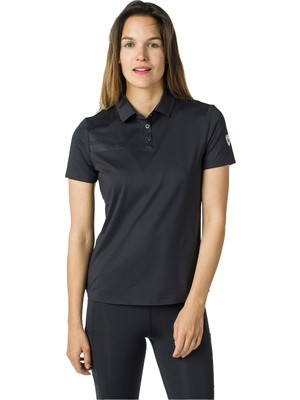 Rossignol Skpr Tech Polo Kadın Siyah Polo Tişört