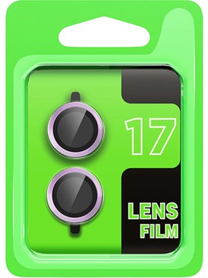 Beta Moda Hub Newface Apple iPhone 17 Raze Metal Kamera Lens - Açık Mor
