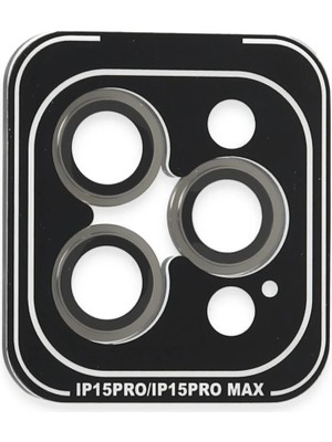 Beta Moda Hub Joko Apple iPhone 15 Pro Max Pvd Metal Kamera Lens - Gri