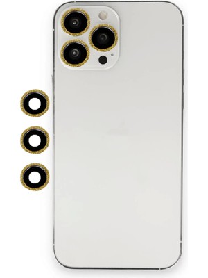 Beta Moda Hub Newface Apple iPhone 12 Pro Shine Kamera Lens - Gold