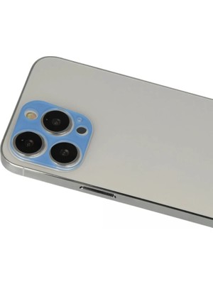 Beta Moda Hub Newface Apple iPhone 13 Pro Max Rainbow Kamera Lens Koruma Cam - Mavi