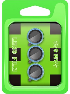 Beta Moda Hub Newface Samsung Galaxy S25 Plus Raze Metal Kamera Lens - Mavi