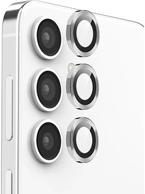 Beta Moda Hub Newface Samsung Galaxy S24 Fe Raze Metal Kamera Lens - Gri