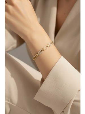 Xuping Jewelry Stil Incisi/xupıng Jewelry Ataç Zirkon Taşlı Bileklik