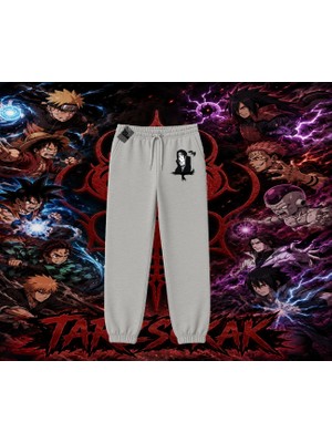 Tarzsokak Itachi Uchiha Naruto Anime Karakteri Unisex Jogger Eşofman Altı Beyaz