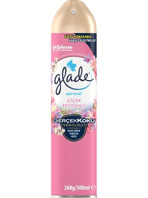 Glade Aerosol Çiçek Festivali Oda Kokusu 300 ml (1 x 300 Ml)