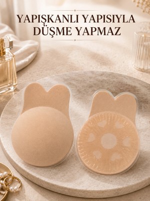 Shopwave Kendinden Yapışkanlı Silikon Destek Pedi Günlük ve Özel Gün Kullanımına Uygun
