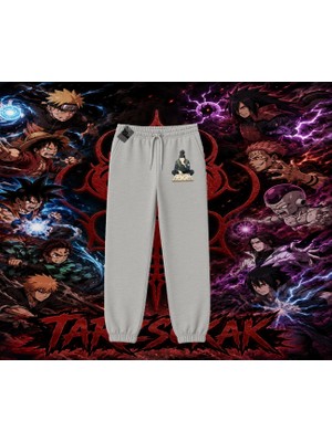 Tarzsokak Shikamaru Nara Naruto Anime Karakter Unisex Jogger Eşofman Altı Beyaz