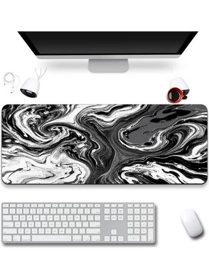 Sonictouch Klavye Mousepad 40X90CM Dikişsiz Pürüzsüz Sıvı Geçirmez Kaymaz Taban Gece Girdabı