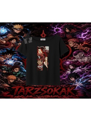 Tarzsokak Deidara Naruto Anime Karakteri Kadın Kayık Yaka Tişört Beyaz