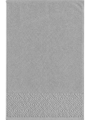 Hsc Bilişim El Yüz Havlusu 50X90 cm %100 Pamuk Kısmi Kadife Quadro Gri