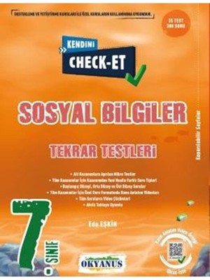Okyanus 7.sınıf Kendini Check - Et Sosyal Bilgiler Tekrar Testleri