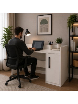 ED PET DİZAYN GLOBAL MARKETİNG Dolaplı Modern Çalışma Masası