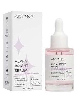 Anyong Alfa Arbutin Aydınlatıcı, Leke Karşıtı, Ton Eşitleyici Serum 30 ml (Pirinç Suyu & Traneksamik Asit)