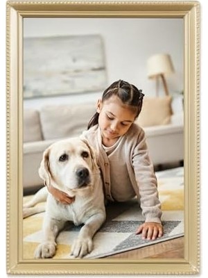Antik Pirinç 5 x 7 Fotoğraf Çerçevesi – Boncuk Sınır Tasarım