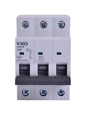 10VTB-3C25 Otomatik Sigorta 10KA C Tipi 3 Kutup 25A
