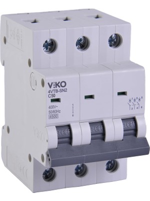 4VTB-3C50 Otomatik Sigorta 4,5ka C Tipi 3 Kutup 50A