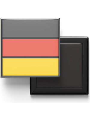 İberk Buzdolap Magneti Almanya Germany Berlin Bayrağı - Vektörel Bayrak