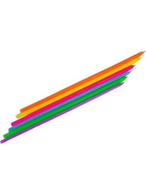 Gökkuşağı Rengarenk Çubuk Mum 20 cm 6 Adet