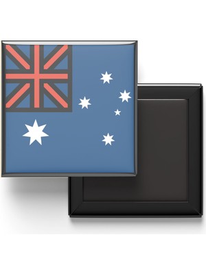 İberk Buzdolap Magneti Avustralya Australia Canberra Bayrağı - Vektörel Bayrak